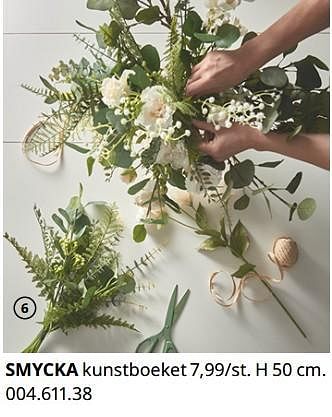 Promotions Smycka kunstboeket - Produit maison - Ikea - Valide de 20/08/2020 à 15/08/2021 chez Ikea