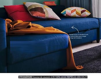 Promotions Stenmätare housse de coussin - Produit maison - Ikea - Valide de 20/08/2020 à 15/08/2021 chez Ikea