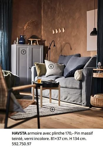 Promotions Havsta armoire avec plinthe - Produit maison - Ikea - Valide de 20/08/2020 à 15/08/2021 chez Ikea