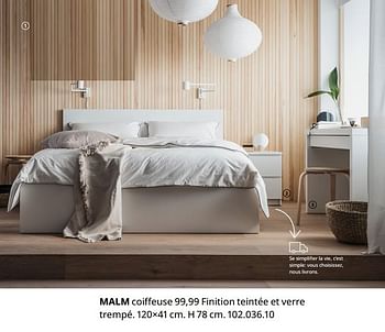 Promotions Malm coiffeuse - Produit maison - Ikea - Valide de 20/08/2020 à 15/08/2021 chez Ikea
