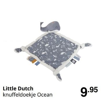 Promoties Little dutch knuffeldoekje ocean - Little Dutch - Geldig van 30/08/2020 tot 05/09/2020 bij Baby & Tiener Megastore