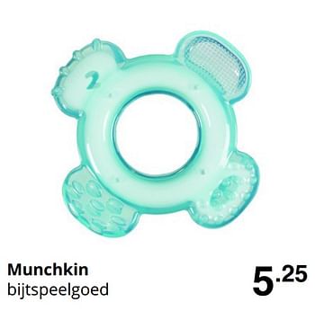 Promoties Munchkin bijtspeelgoed - Munchkin - Geldig van 30/08/2020 tot 05/09/2020 bij Baby & Tiener Megastore