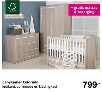 Promoties Babykamer colorado - Huismerk - Baby & Tiener Megastore - Geldig van 30/08/2020 tot 05/09/2020 bij Baby & Tiener Megastore