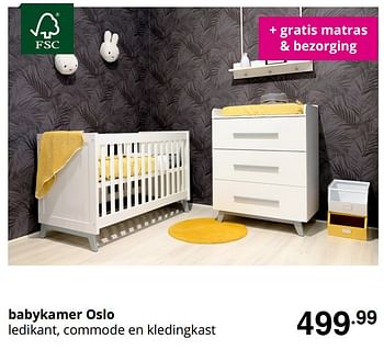 Promoties Babykamer oslo - Huismerk - Baby & Tiener Megastore - Geldig van 30/08/2020 tot 05/09/2020 bij Baby & Tiener Megastore