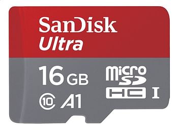 Promoties SanDisk geheugenkaart microSDHC Ultra A1 Class 10 16 GB - Sandisk - Geldig van 23/07/2020 tot 05/09/2020 bij Dreamland