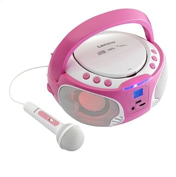 Promoties Lenco draagbare radio/cd-speler SCD 650 roze - Lenco - Geldig van 23/07/2020 tot 05/09/2020 bij Dreamland