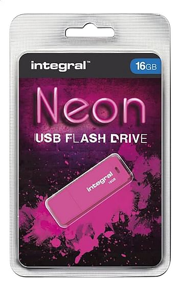 Promoties Integral USB-stick 16 GB neon pink - Integral - Geldig van 23/07/2020 tot 05/09/2020 bij Dreamland