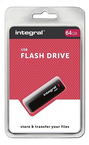 Promoties Integral USB-stick 64 GB - Integral - Geldig van 23/07/2020 tot 05/09/2020 bij Dreamland