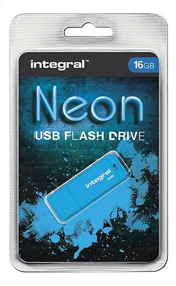 Promoties Integral USB-stick Neon 16 GB blauw - Integral - Geldig van 23/07/2020 tot 05/09/2020 bij Dreamland