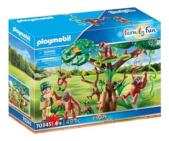 Promoties PLAYMOBIL Family Fun 70345 Orang-Oetans in de boom - Playmobil - Geldig van 23/07/2020 tot 05/09/2020 bij Dreamland