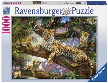 Promoties Ravensburger puzzel Trotse luipaardmoeder - Ravensburger - Geldig van 23/07/2020 tot 05/09/2020 bij Dreamland