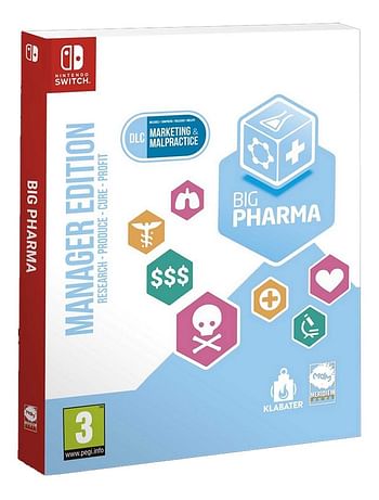 Promoties Nintendo Switch Big Pharma: Manager Edition ENG/FR - Nintendo - Geldig van 23/07/2020 tot 05/09/2020 bij Dreamland