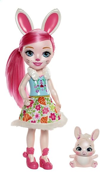 Promotions Enchantimals figuur 31 cm - Bree Bunny & Twist - Mattel - Valide de 23/07/2020 à 05/09/2020 chez Dreamland