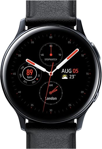 Promoties Samsung montre connectée Galaxy Watch Active 2 40 mm Stainless Aqua Black - Samsung - Geldig van 23/07/2020 tot 05/09/2020 bij Dreamland
