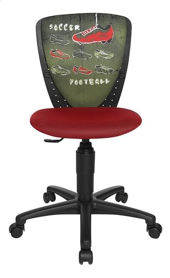 Promoties Topstar chaise de bureau pour enfants Nic foot rouge/vert - Topstar - Geldig van 23/07/2020 tot 05/09/2020 bij Dreamland