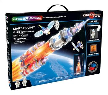 Promoties Laser Pegs Mission Mars Rocket - Laser Pegs - Geldig van 23/07/2020 tot 05/09/2020 bij Dreamland
