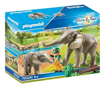 Promotions PLAYMOBIL Family Fun 70324 Eléphants et soigneur - Playmobil - Valide de 23/07/2020 à 05/09/2020 chez Dreamland