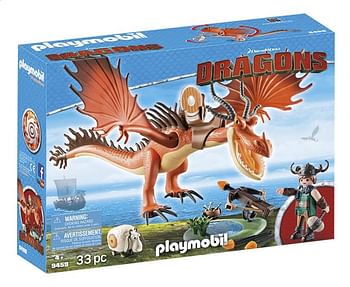 Promoties PLAYMOBIL Dragons 9459 Rustik et Krochefer - Playmobil - Geldig van 23/07/2020 tot 05/09/2020 bij Dreamland