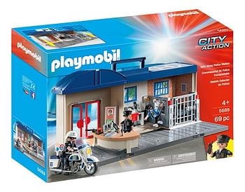 Promoties PLAYMOBIL City Action 5689 Commissariat de police transportable - Playmobil - Geldig van 23/07/2020 tot 05/09/2020 bij Dreamland