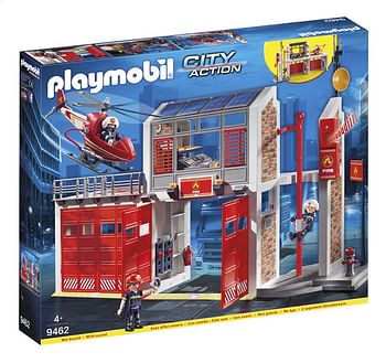 Promotions PLAYMOBIL City Action 9462 Caserne de pompiers avec hélicoptère - Playmobil - Valide de 23/07/2020 à 05/09/2020 chez Dreamland