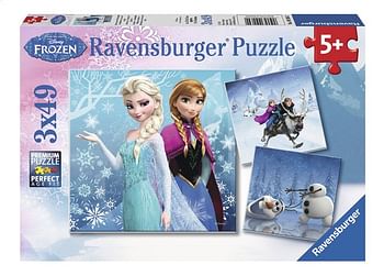 Promoties Ravensburger puzzle 3 en 1 Disney La Reine des Neiges Aventure au pays des neiges - Ravensburger - Geldig van 23/07/2020 tot 05/09/2020 bij Dreamland