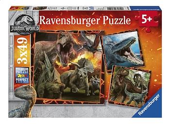Promoties Ravensburger puzzle 3 en 1 Jurassic World Fallen Kingdom - Ravensburger - Geldig van 23/07/2020 tot 05/09/2020 bij Dreamland