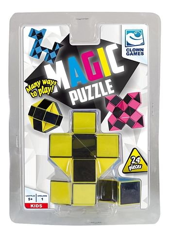 Promoties Magic Puzzle 24 pièces jaune - Clown Games - Geldig van 23/07/2020 tot 05/09/2020 bij Dreamland