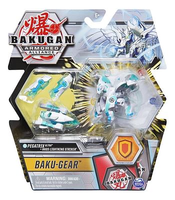 Promoties Bakugan Ultra Ball Baku-Gear Pack - Pegatrix Ultra + Haos Lightning Striker - Spin Master - Geldig van 23/07/2020 tot 05/09/2020 bij Dreamland