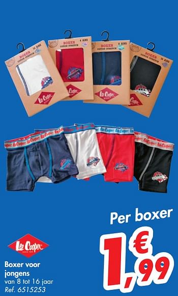 Promotions Boxer voor jongens - Lee Cooper - Valide de 02/09/2020 à 07/09/2020 chez Carrefour
