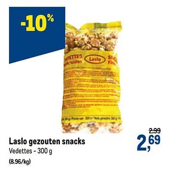 Promoties Laslo gezouten snacks - Laslo - Geldig van 09/09/2020 tot 22/09/2020 bij Makro