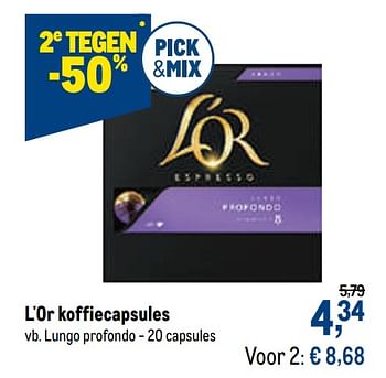 Promoties L`or koffiecapsules lungo profondo - Douwe Egberts - Geldig van 09/09/2020 tot 22/09/2020 bij Makro