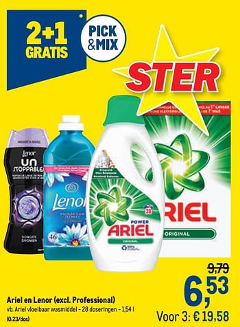 Promoties Ariel vloeibaar wasmiddel - Ariel - Geldig van 09/09/2020 tot 22/09/2020 bij Makro