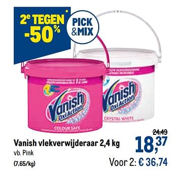 Promoties Vanish vlekverwijderaar pink - Vanish - Geldig van 09/09/2020 tot 22/09/2020 bij Makro