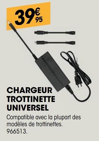 Chargeur universel TNB pour TROTTINETTE - Electro Dépôt
