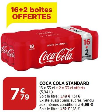 Promotions Coca cola standard - Coca Cola - Valide de 02/09/2020 à 07/09/2020 chez Bi1