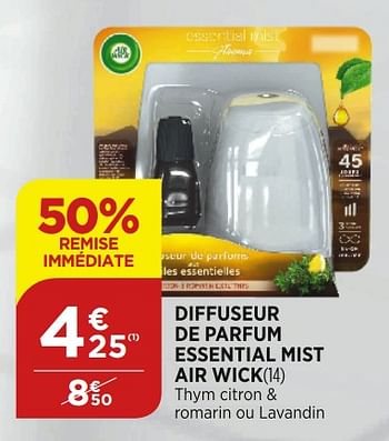 Promotions Diffuseur de parfum essential mist air wick - Airwick - Valide de 02/09/2020 à 07/09/2020 chez Bi1