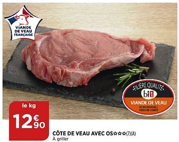 Promoties Côte de veau avec os - Huismerk - Atac - Geldig van 02/09/2020 tot 07/09/2020 bij Bi1