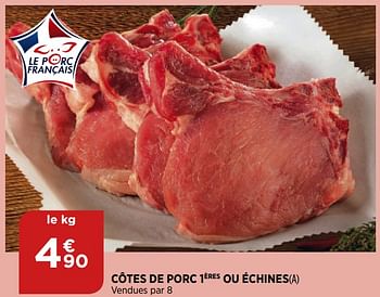 Promoties Côtes de porc - Huismerk - Atac - Geldig van 02/09/2020 tot 07/09/2020 bij Bi1