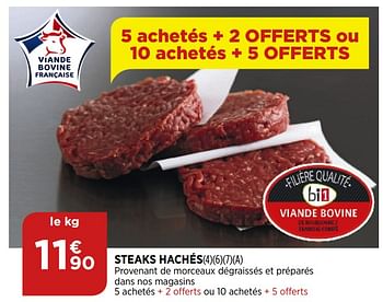 Promotions Steaks hachés - Produit Maison - Atac - Valide de 02/09/2020 à 07/09/2020 chez Bi1