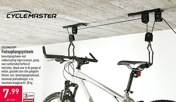 Promoties Cyclemaster fietsophangsysteem - Cyclemaster - Geldig van 09/09/2020 tot 18/09/2020 bij Aldi