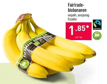 Promoties Fairtrade-biobananen - Huismerk - Aldi - Geldig van 07/09/2020 tot 18/09/2020 bij Aldi