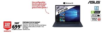 Promotions Asus portable fx571gt-bq766t - Asus - Valide de 02/09/2020 à 08/09/2020 chez Auchan Ronq