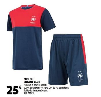 Promotions Mini kit enfant club - Produit Maison - Auchan Ronq - Valide de 02/09/2020 à 08/09/2020 chez Auchan Ronq