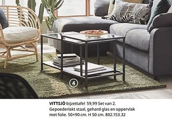Promoties Vittsjö bijzettafel - Huismerk - Ikea - Geldig van 20/08/2020 tot 15/08/2021 bij Ikea