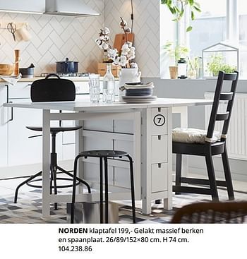 steno lila stok Huismerk - Ikea Norden klaptafel - Promotie bij Ikea