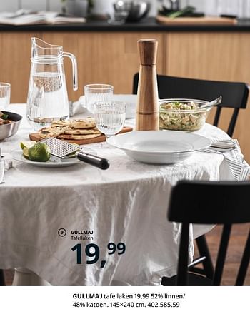 Promoties Gullmaj tafellaken - Huismerk - Ikea - Geldig van 20/08/2020 tot 15/08/2021 bij Ikea