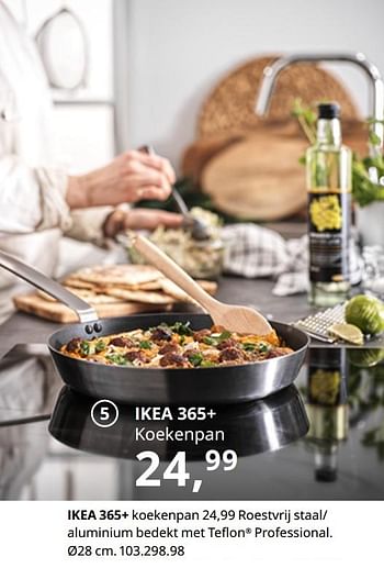 Promoties Ikea 365+ koekenpan - Huismerk - Ikea - Geldig van 20/08/2020 tot 15/08/2021 bij Ikea