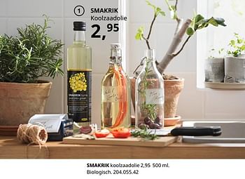 Promoties Smakrik koolzaadolie - Huismerk - Ikea - Geldig van 20/08/2020 tot 15/08/2021 bij Ikea