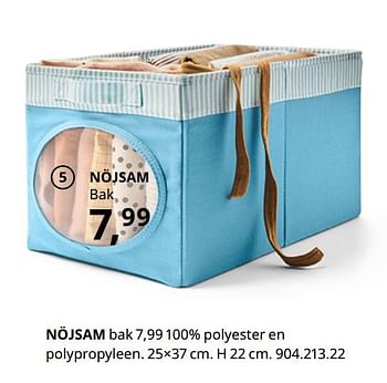 Promotions Nöjsam bak - Produit maison - Ikea - Valide de 20/08/2020 à 15/08/2021 chez Ikea