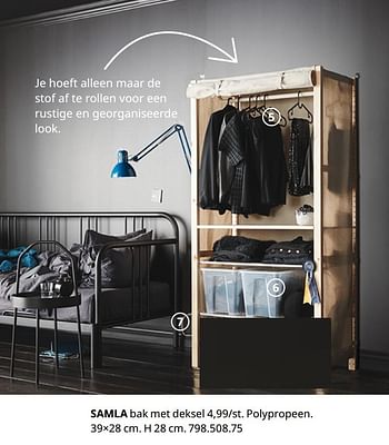 Promotions Samla bak met deksel - Produit maison - Ikea - Valide de 20/08/2020 à 15/08/2021 chez Ikea